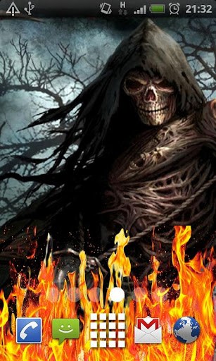 Death Grim Reaper Fire LWP