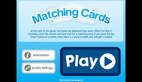 Android application Matching Cards - Snap screenshort