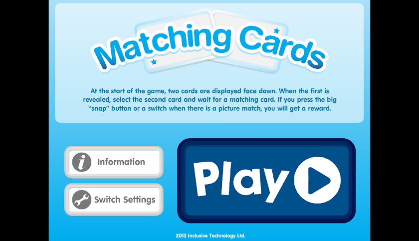 Matching Cards - Snap Screen 1