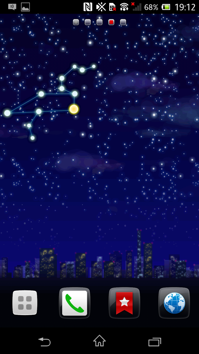 Constellation Live Wallpaper Screen 2