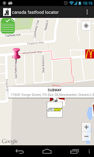 download Canada Fast Food Locator free