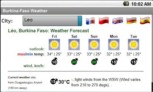 【免費天氣App】Météo Burkina Faso-APP點子