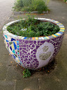 Purple Mosaic Flowerbed