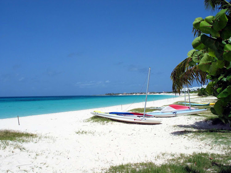 A beach scene in Anguilla. 