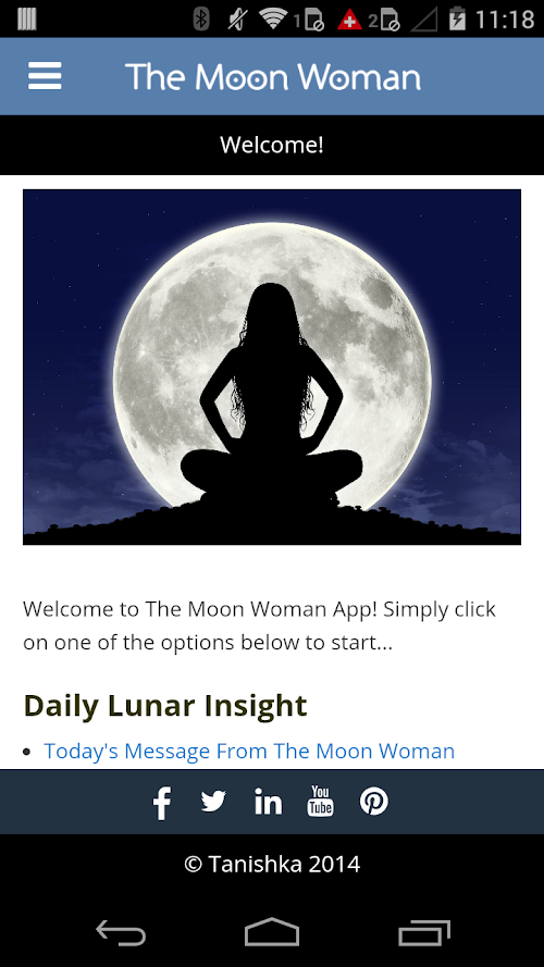 Android application The Moon Woman Pro screenshort
