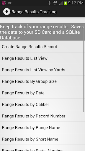 Range Results Tracking