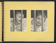 Portretten van een liggende baby