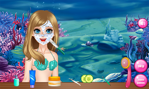 Mermaid spa games for girls