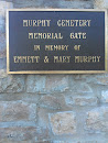 Murphy Cemetery Memorial Gate Sign