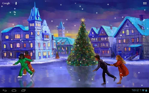 Christmas Rink Live Wallpaper - screenshot thumbnail