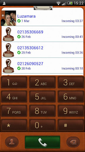 exDialer Leather Notepad Theme