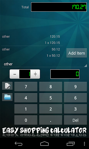 Easy Shopping Calculator