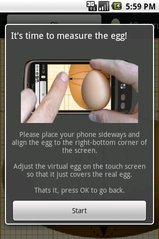 My perfect egg timer PRO Screen 2