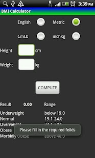 Free BMI Calculator APK for PC