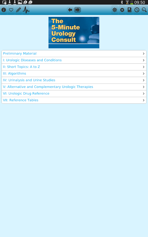 Android application The 5 Minute Urology Consult 3 screenshort