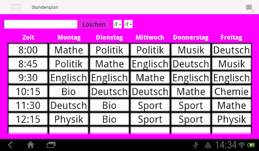 Timetable Screenshots 8
