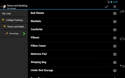 【免費生產應用App】College Packing List-APP點子