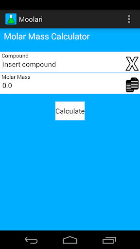 Moolari Molar Mass Calculator