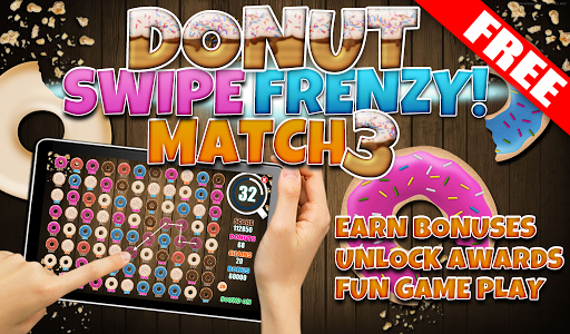 FREE Donut Swipe Match 3 Game