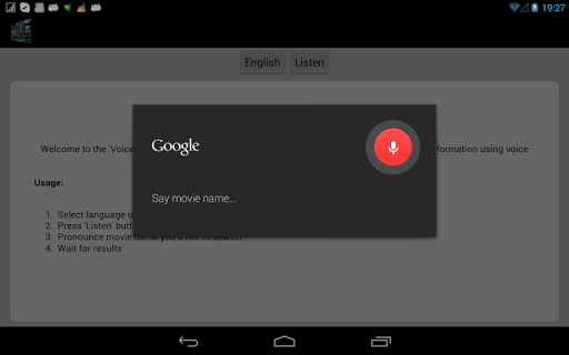 Voice Movie Search