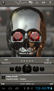 Lastest Poweramp skin skull titan APK for PC