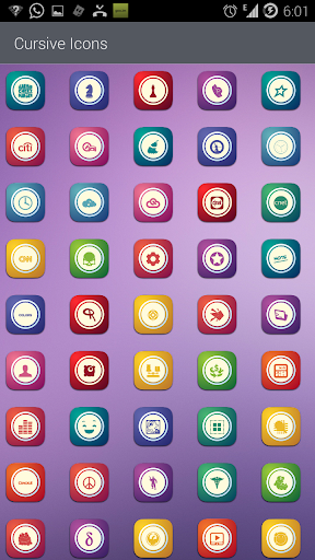 【免費個人化App】CURSIVE HD ICONS APEX/NOVA/ADW-APP點子