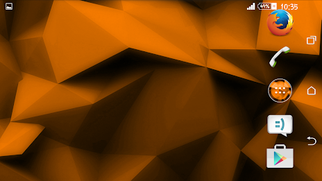 Polygons Orange Xperien Theme poster 9