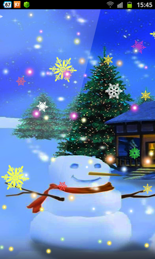 Chirstmas Snowmen Ice HD LWP