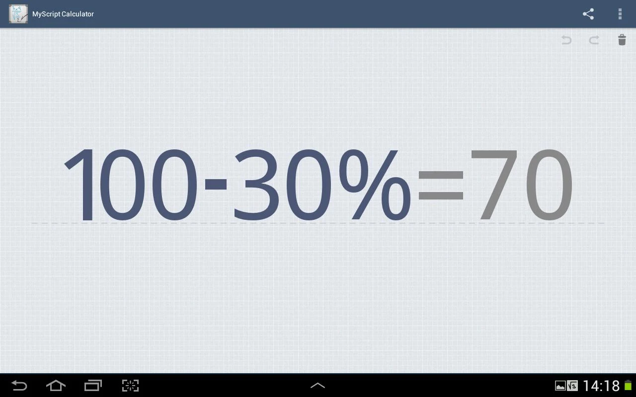 MyScript Calculator - screenshot