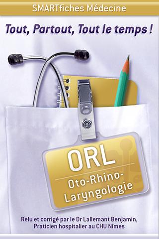 Android application SMARTfiches ORL screenshort