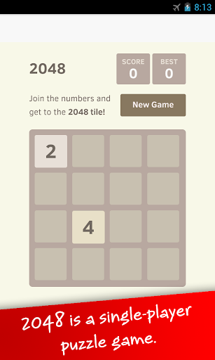 2048 Simple Puzzle