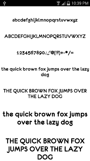 Fonts for FlipFont 50 12