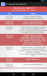 How to mod M.P. 12th Exam Time Table 2015 1.0 apk for bluestacks