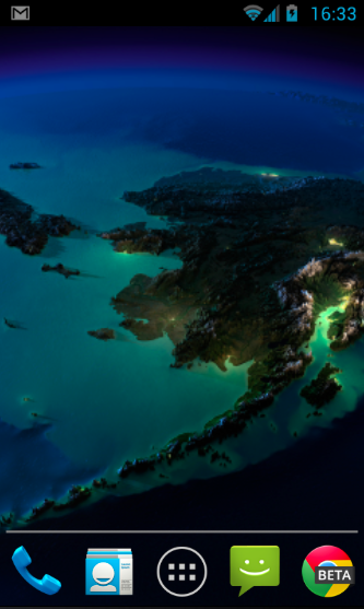Earth Satellite Live Wallpaper Screen 2