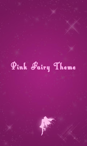 Pink Fairy Theme - GO SMS Pro