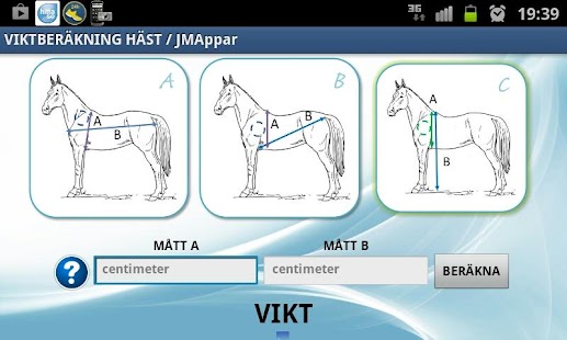 Viktberäkning Häst Screenshots 1