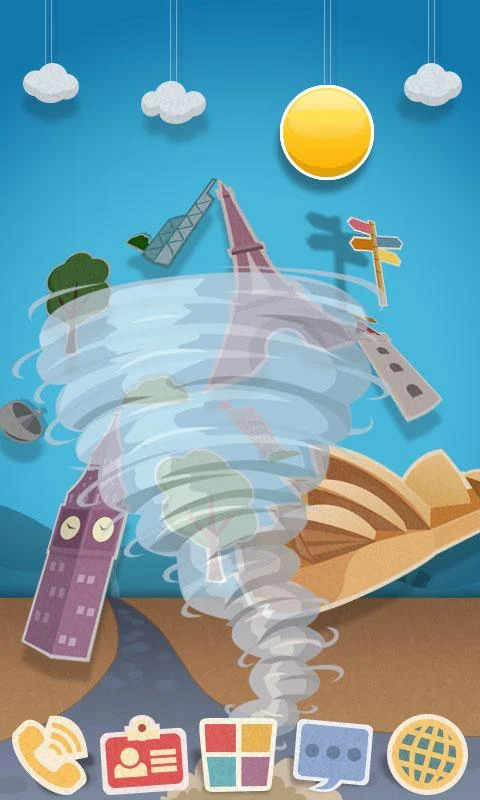 Papertown super Tema GO - screenshot