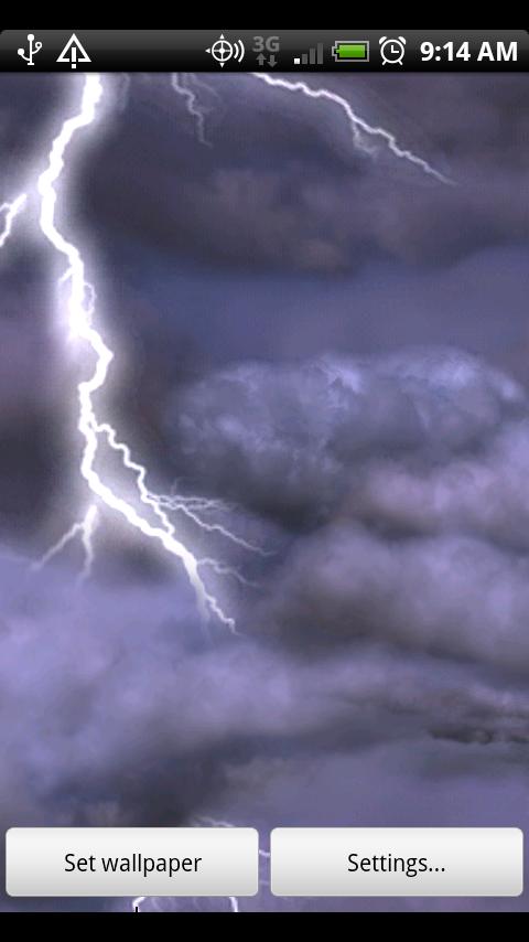 Thunderstorm Live Wallpaper - screenshot