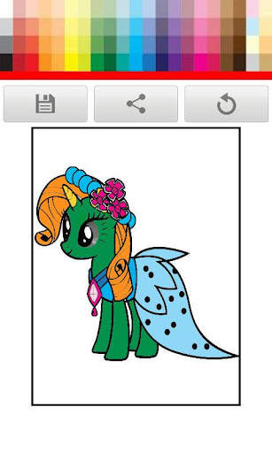 Cute Pony Coloring Book