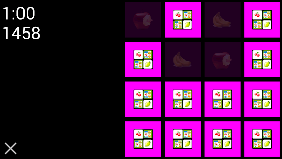Memory Game: Fruit pairs match Screenshots 1