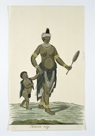 Khoikhoi or San woman with her little boy