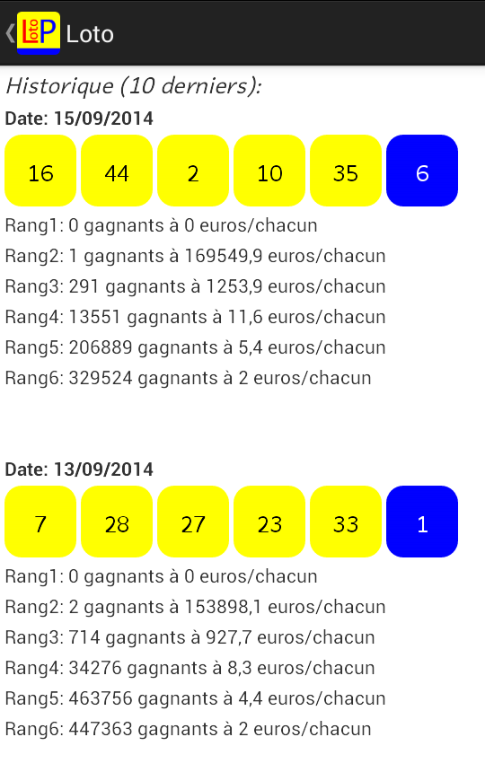 EuroMillions - Lotto Pro Screen 3