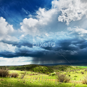 Rain Storm by MIhail Syarov - Landscapes Cloud Formations