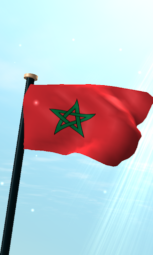 Morocco Flag 3D Free Wallpaper