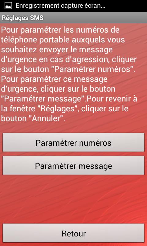 Alerte agression Screen 3