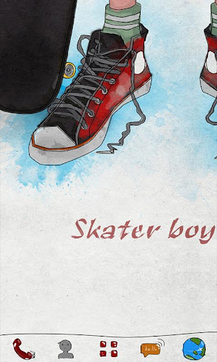 Skater boy GO Launcher Theme