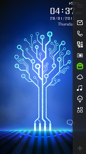 【免費個人化App】Digital Tree Live Locker Theme-APP點子