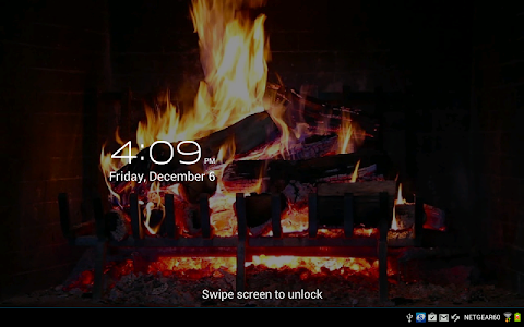Virtual Fireplace LWP Free screenshot 0