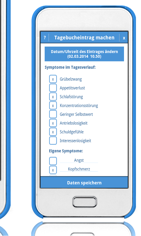 Stimmungstagebuch (Depression) Screen 3