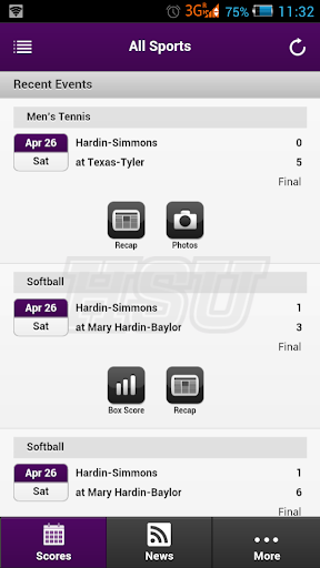 HSU Athletics Front Row